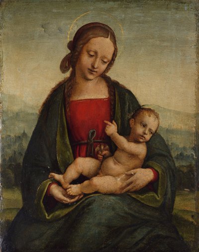 Madonna et Enfant avec un chardonneret - Albertino Piazza da Lodi